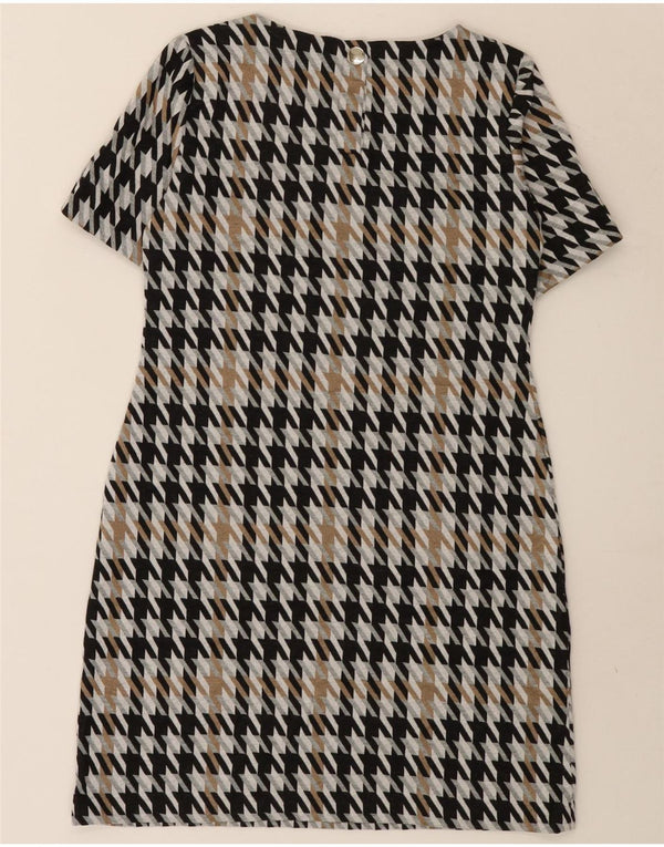 Tommy Hilfiger Womens Shift Dress UK 12 Medium Flerfarvet Houndstooth