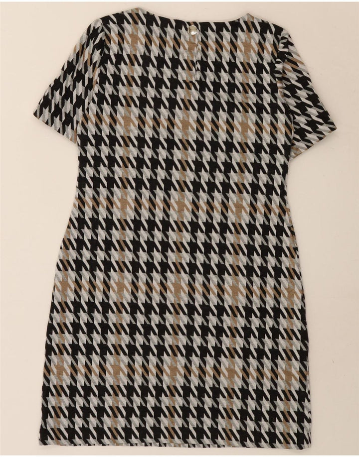 Tommy Hilfiger Womens Shift Dress UK 12 Medium Flerfarvet Houndstooth