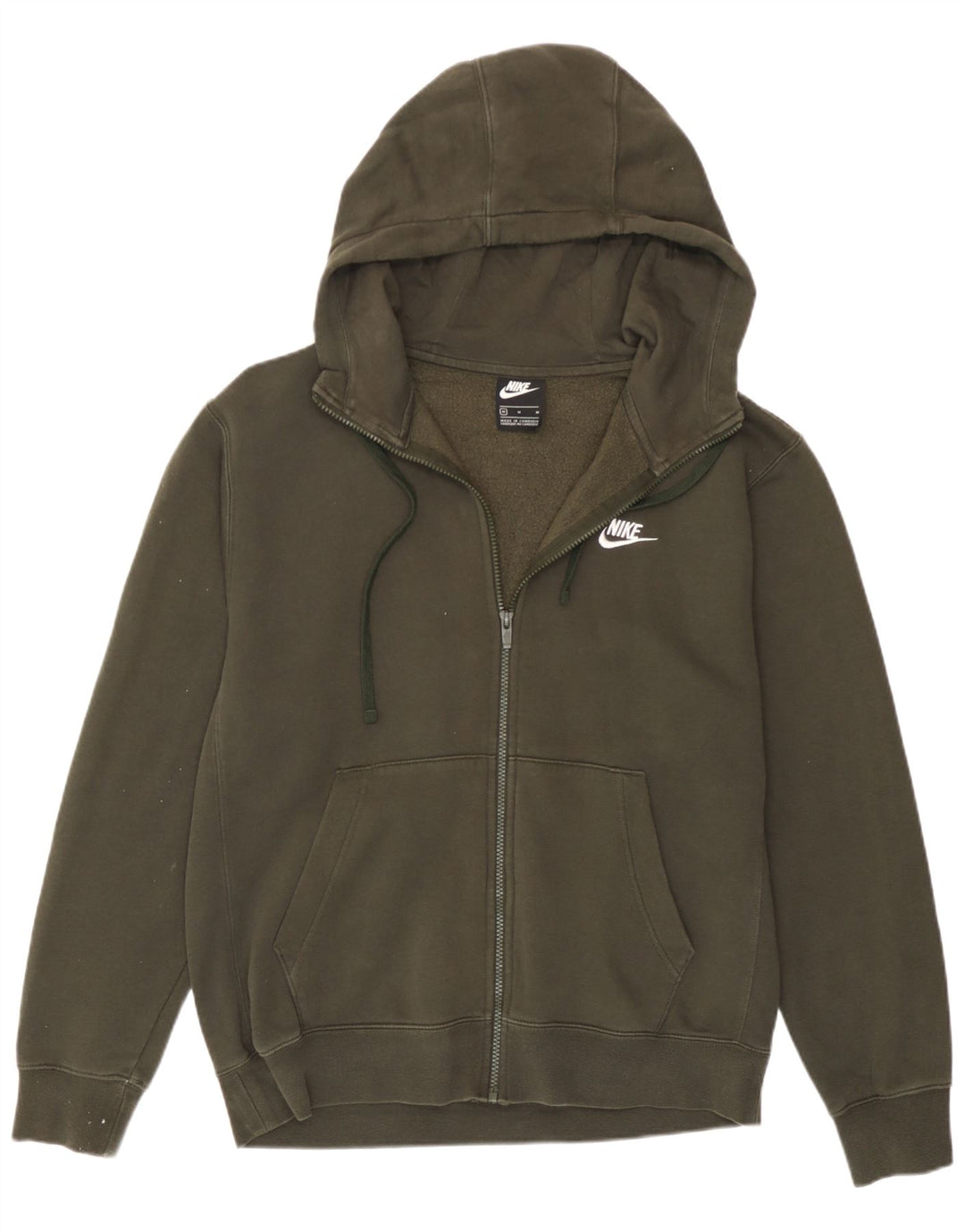 Nike hættetrøje med lynlås til mænd Medium Khaki Bomuld
