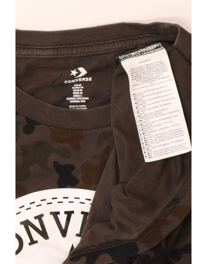 CONVERSE Herre grafisk T-shirt Top mellemgrå Camouflage