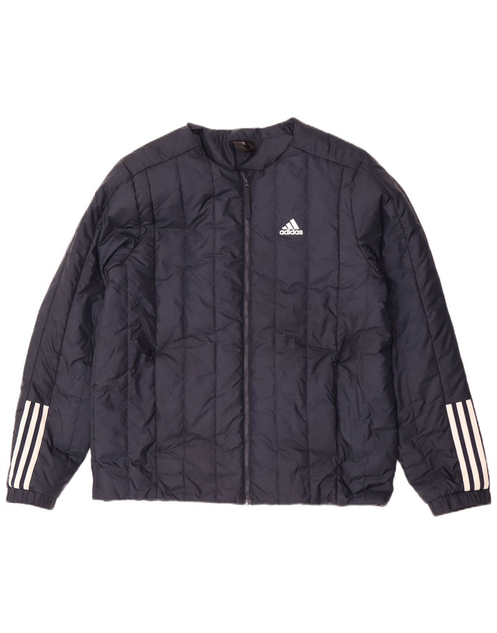 Adidas Polstret Herrejakke UK 40 Large Navy Blue Polyester
