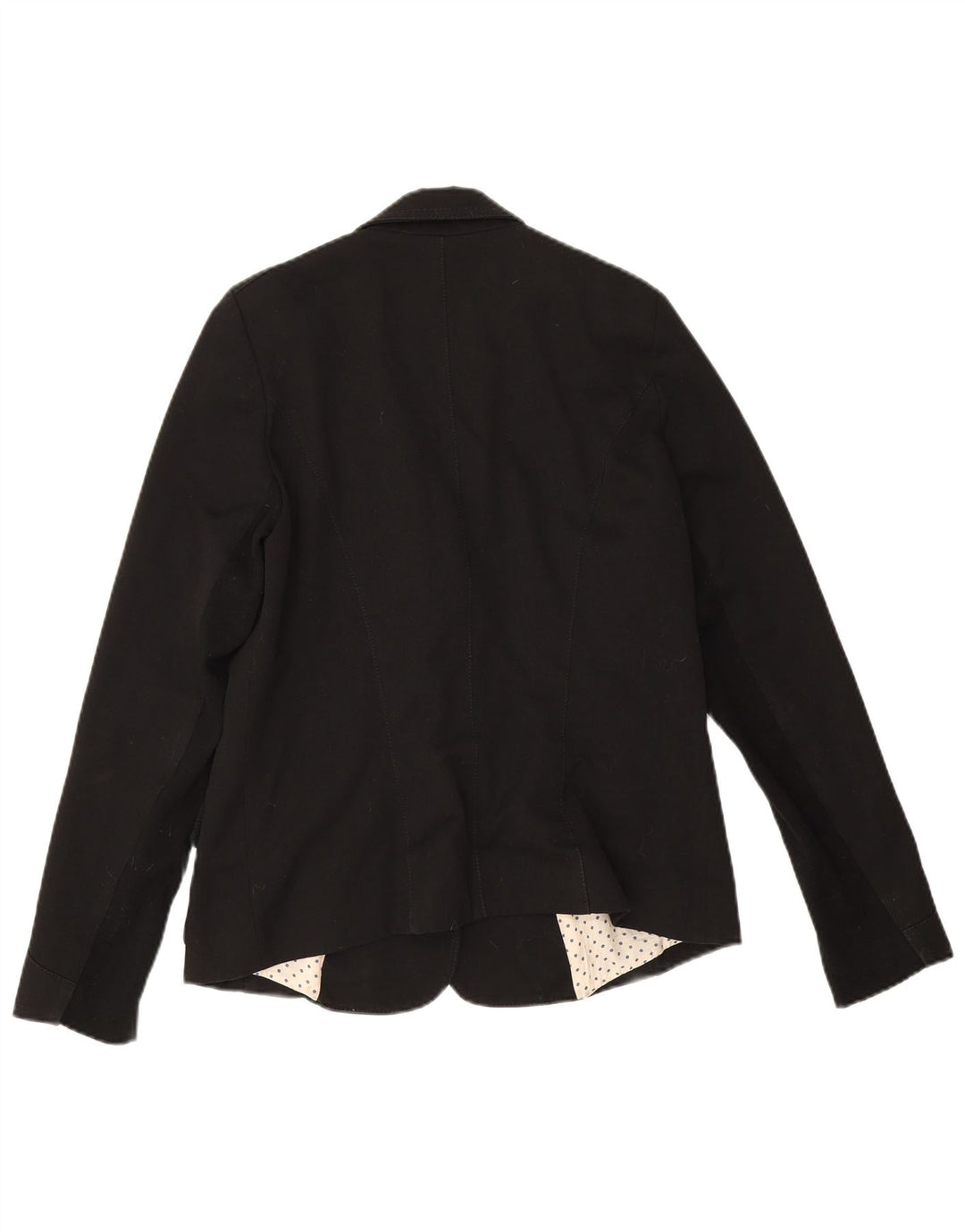 Trussardi Jeans Dame 2 Button Blazer Jacket UK 14 Medium Black