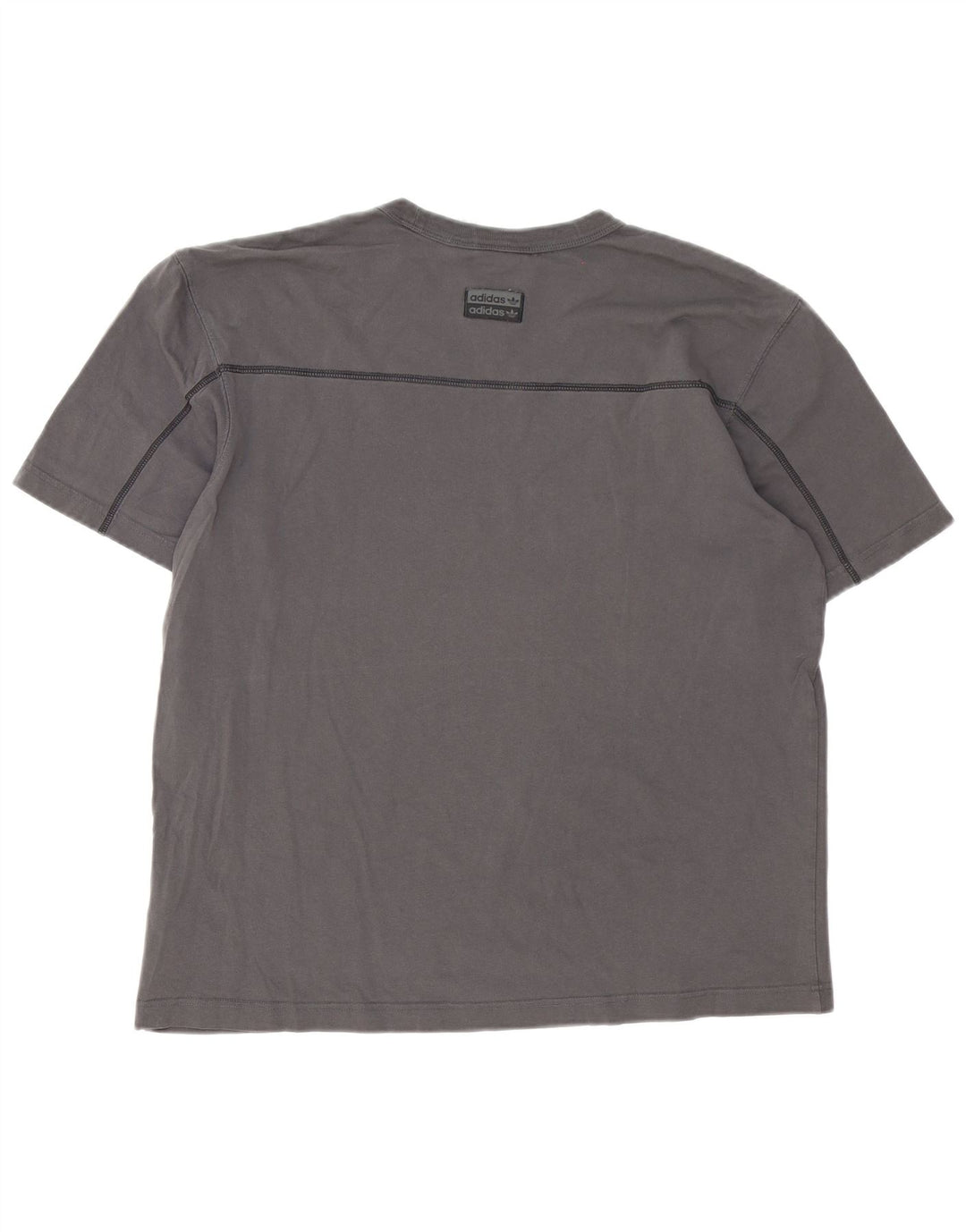 Adidas Herre T-Shirt Top Stor Grå Bomuld