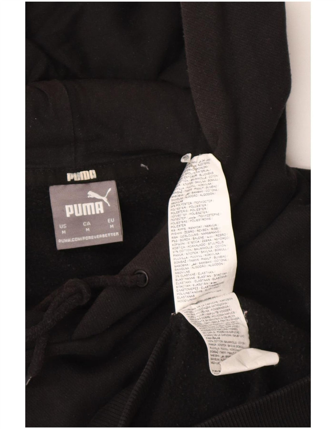 Puma Herre hættetrøje Jumper Medium Sort Bomuld
