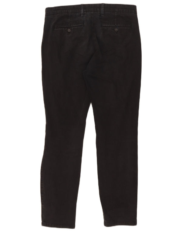 Marks & Spencer Herre Slim Fit Chinobukser W32 L31 Sort Bomuld