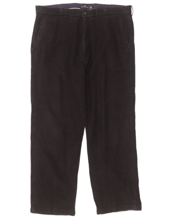 Marks & Spencer Herre Blue Harbor Lige Chinobukser W36 L29 Sort