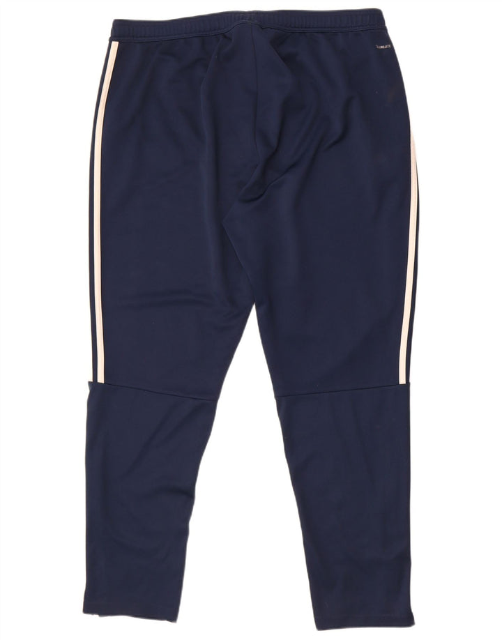 Adidas Herre Climalite træningsdragt bukser 2XL marineblå polyester