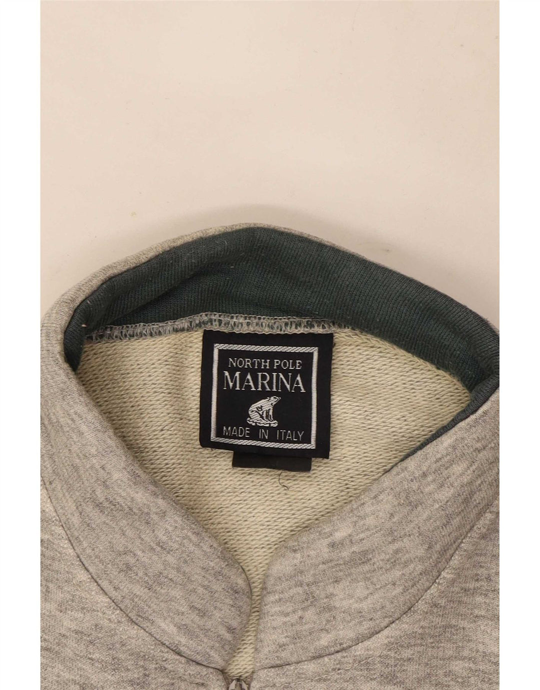 North Pole Herre Zip Neck Sweatshirt Jumper XL Grå Colourblock