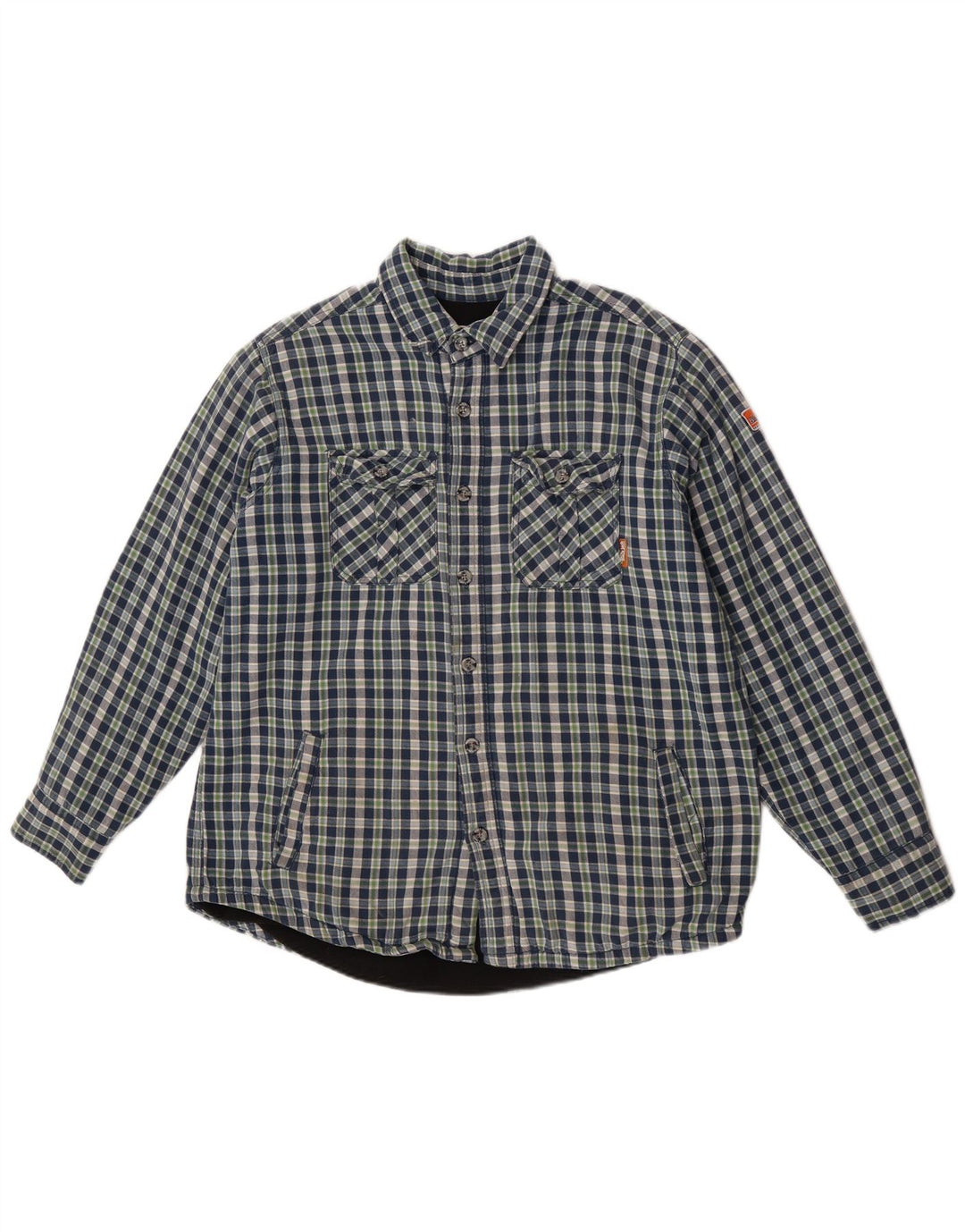 Black Jack Herre Lumberjack Flanell Shirt Stor blå ternet bomuld