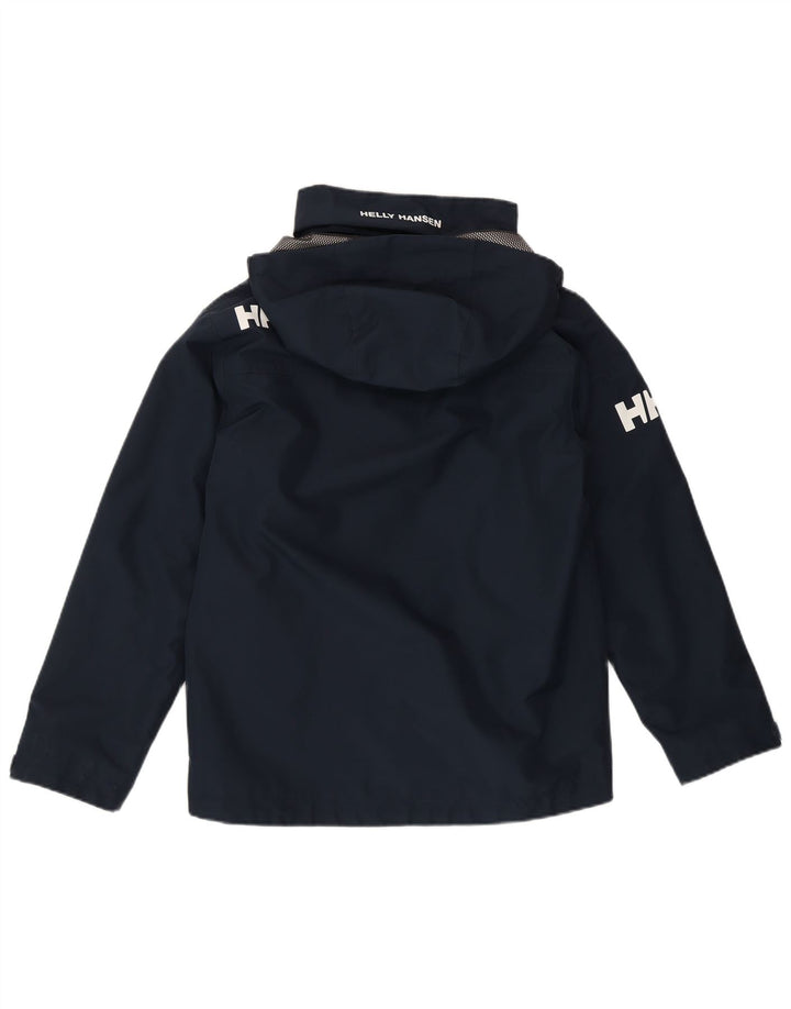 Helly Hansen Drenge Grafisk Hooded Windbreaker Jacket 11-12 År Marineblå
