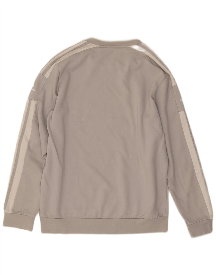 Adidas grafisk sweatshirt til mænd mellem grå bomuld