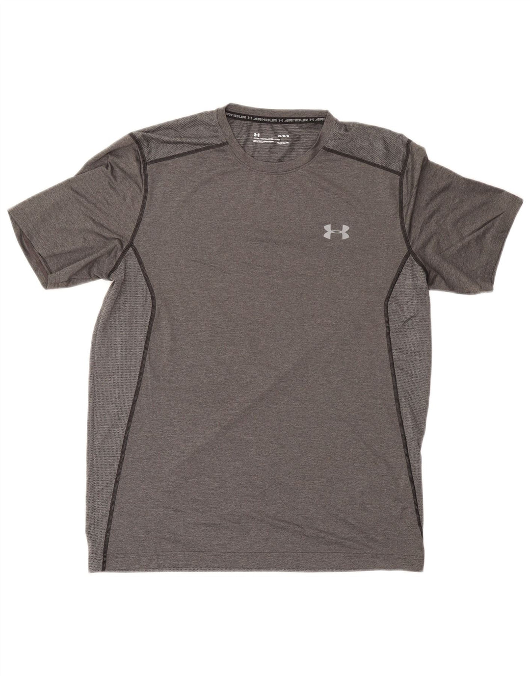 Under Armour Herre T-Shirt Top Stor Grå Polyester Sports