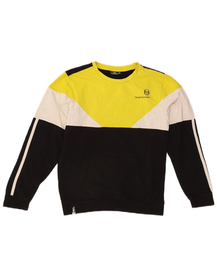 Sergio Tacchini Boys Sweatshirt Jumper 13-14 år Sort Colourblock