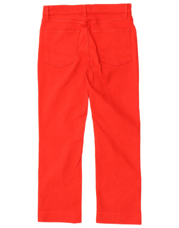 Zara Dame Straight Jeans EU 40 Medium W30 L27 Rød Bomuld