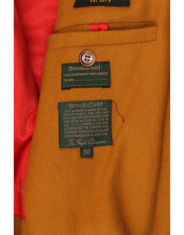 Brooksfield Herre Overfrakke IT 50 Large Brown Colourblock