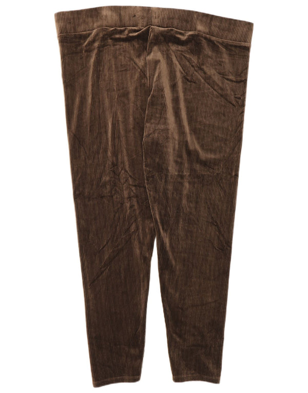 Marks & Spencer Womens Velvet Leggings UK 20 2XL Brun Polyester