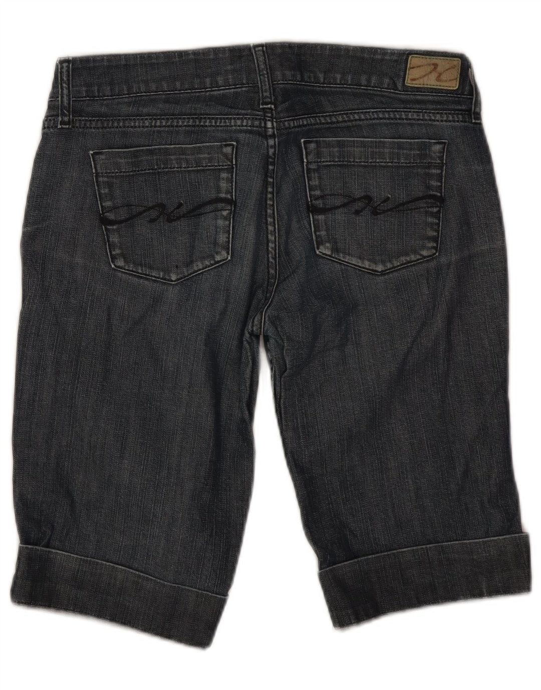 Tommy Hilfiger Bermuda-denimshorts til kvinder W28 Mellemblå bomuld