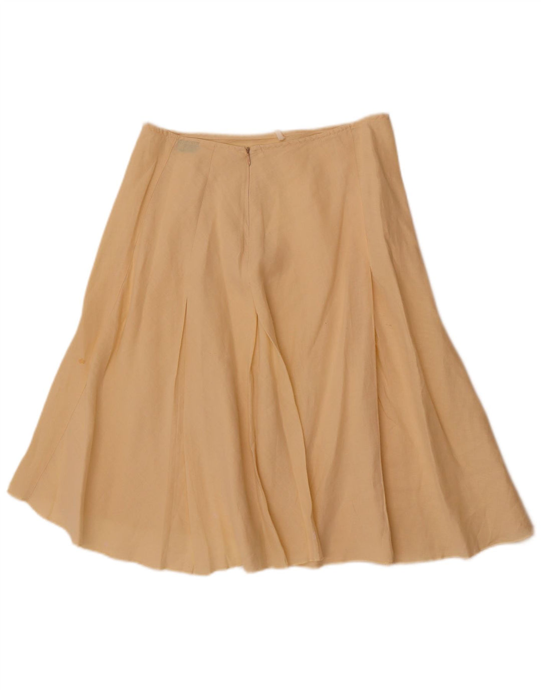 Benetton Dame A-Line nederdel W28 Medium Gul