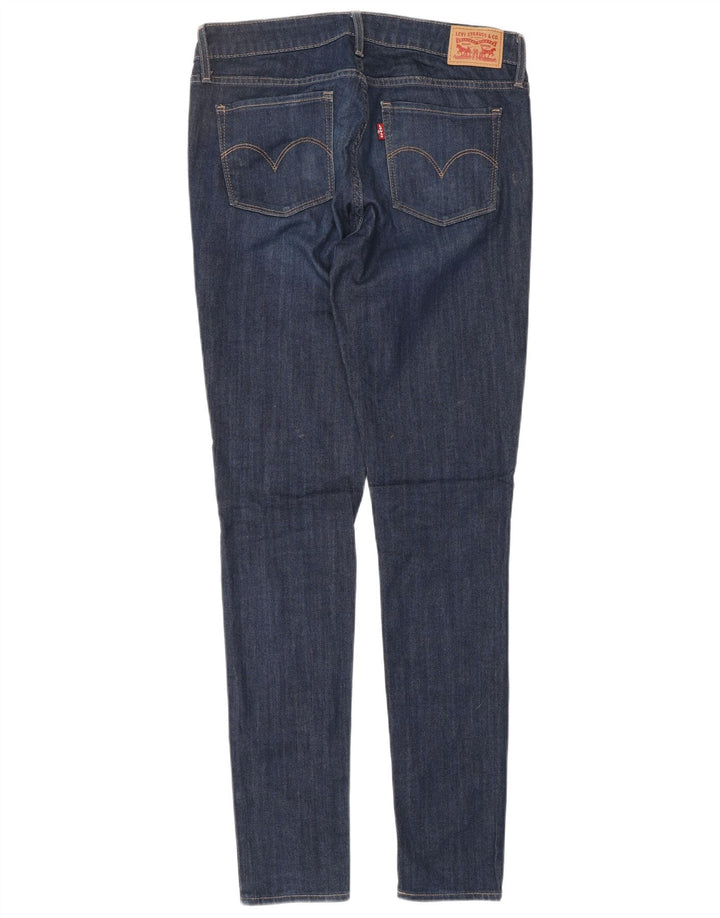 LEVI'S Womens 711 Skinny Jeans W29 L33 Blue Cotton