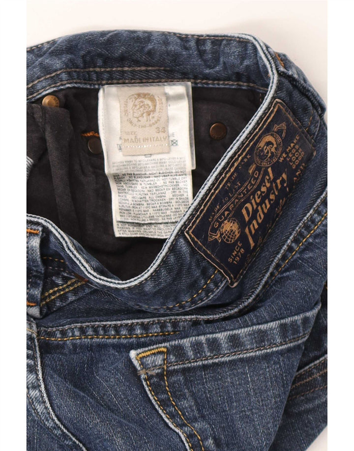 Diesel Straight Jeans til mænd W34 L29 Blå Bomuld