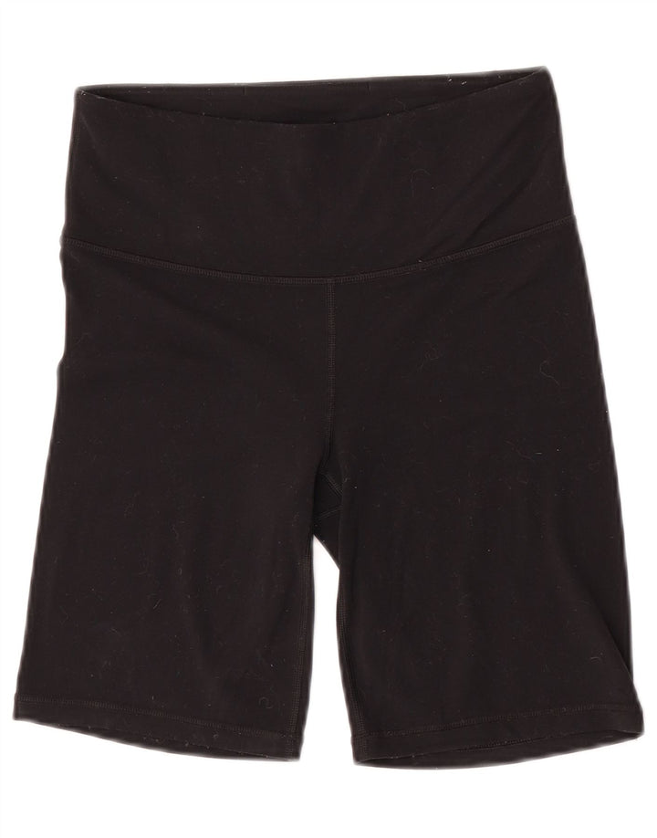 Athleta sportsshorts til kvinder UK 8 små sorte nylon