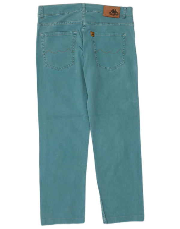 Kappa Womens Perfect Fit Straight Casual Bukser W31 L27 Blå Bomuld