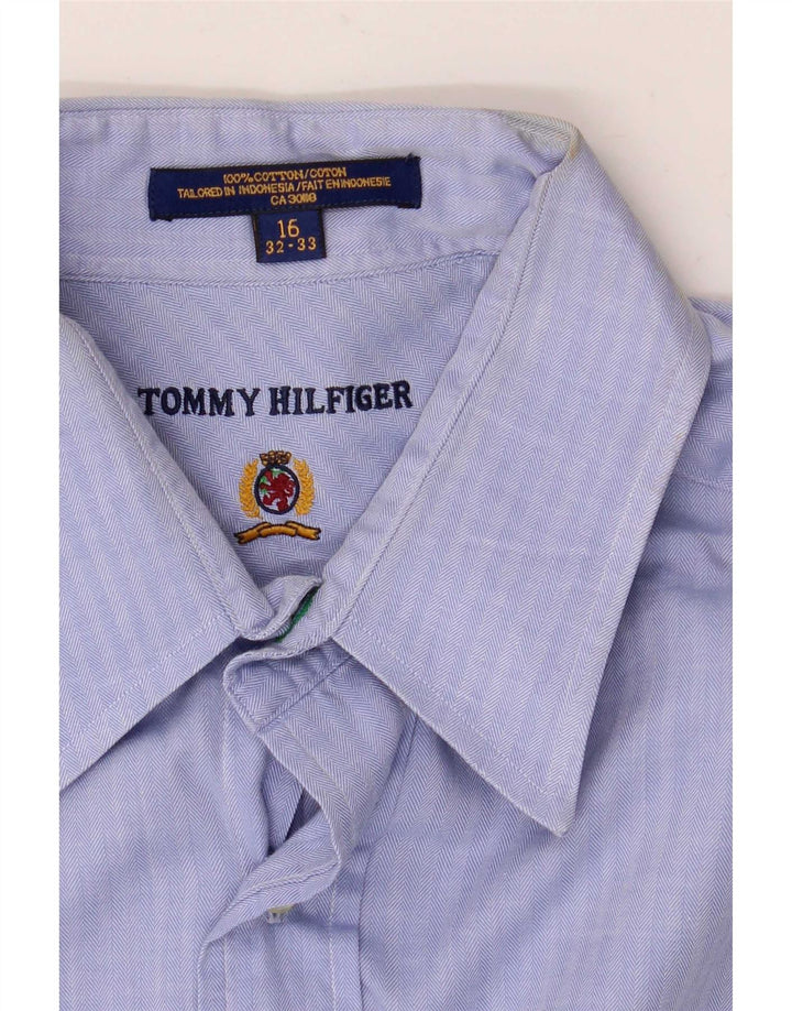 Tommy Hilfiger Herreskjorte str. 16 Large Blue Sildebensbomuld