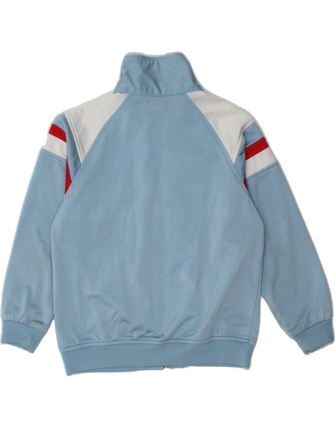 KAPPA Boys Tracksuit Top Jacket 7-8 Years Blue Colourblock Polyester Vintage Kappa and Second-Hand Kappa from Messina Hembry 