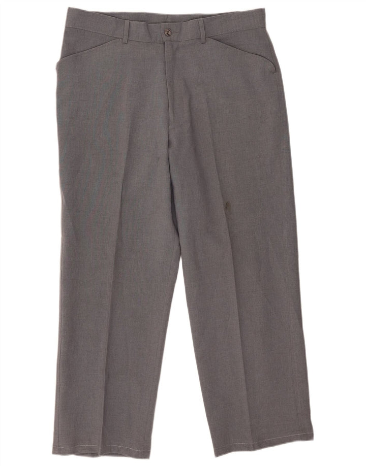 Farah Straight Casual Bukser til mænd W34 L27 Grå polyester