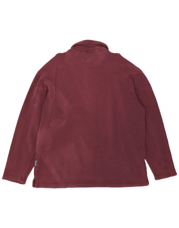 Weird Fish Langærmet Rugby Polo Shirt XL Bourgogne bomuld