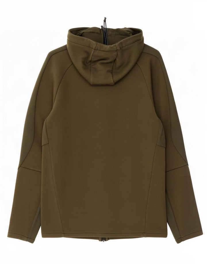 Puma Dame Hættetrøje Sweater UK 14 Medium Khaki Bomuld