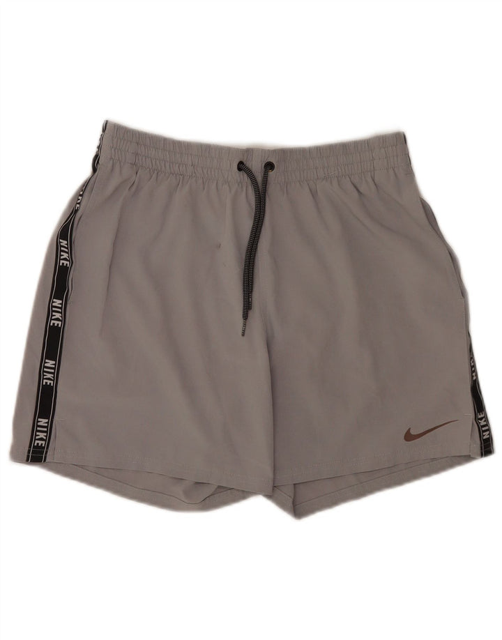 Nike Herre grafiske sportsshorts Medium Grey Colourblock Polyester