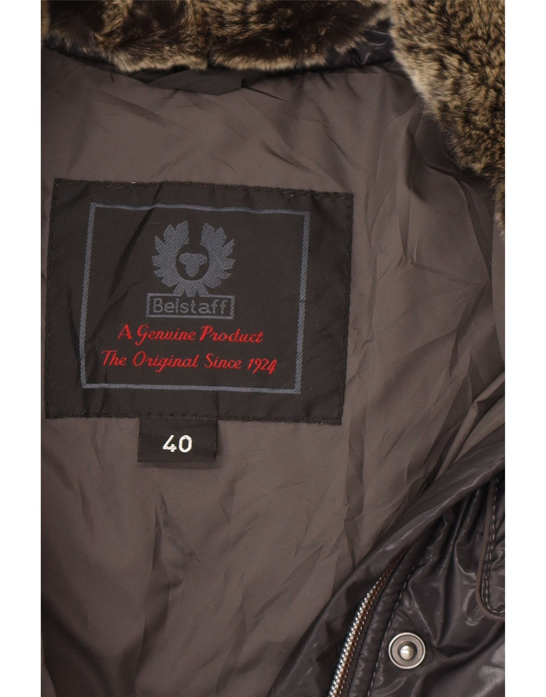 BELSTAFF Polstret jakke til kvinder EU 40 Lille grå nylon