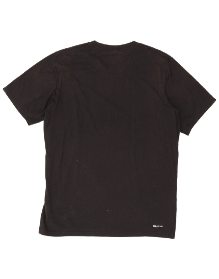Adidas Herre Aeroready T-Shirt Top Stor Sort Polyester