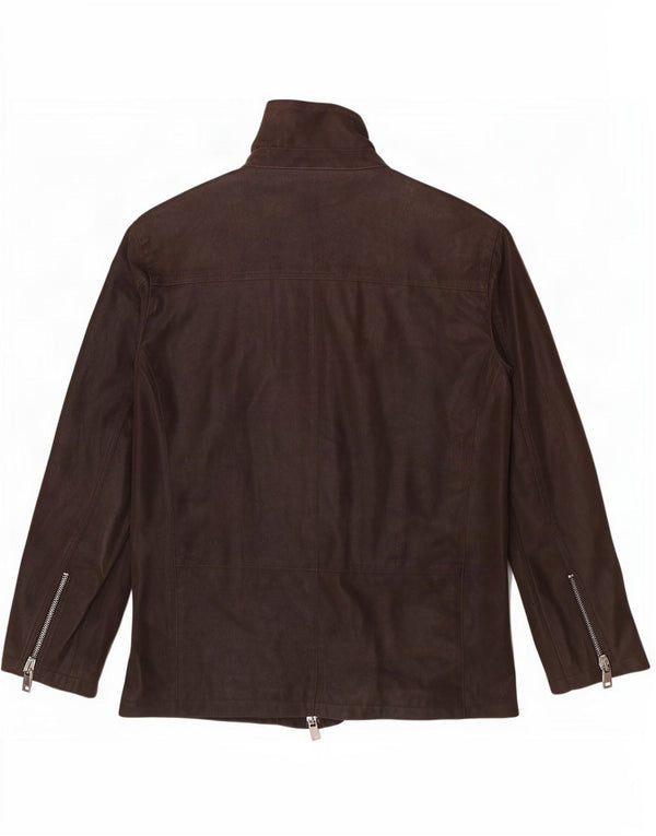 Rino & Pelle Herre imiteret læderjakke IT 52 XL Brun Polyester