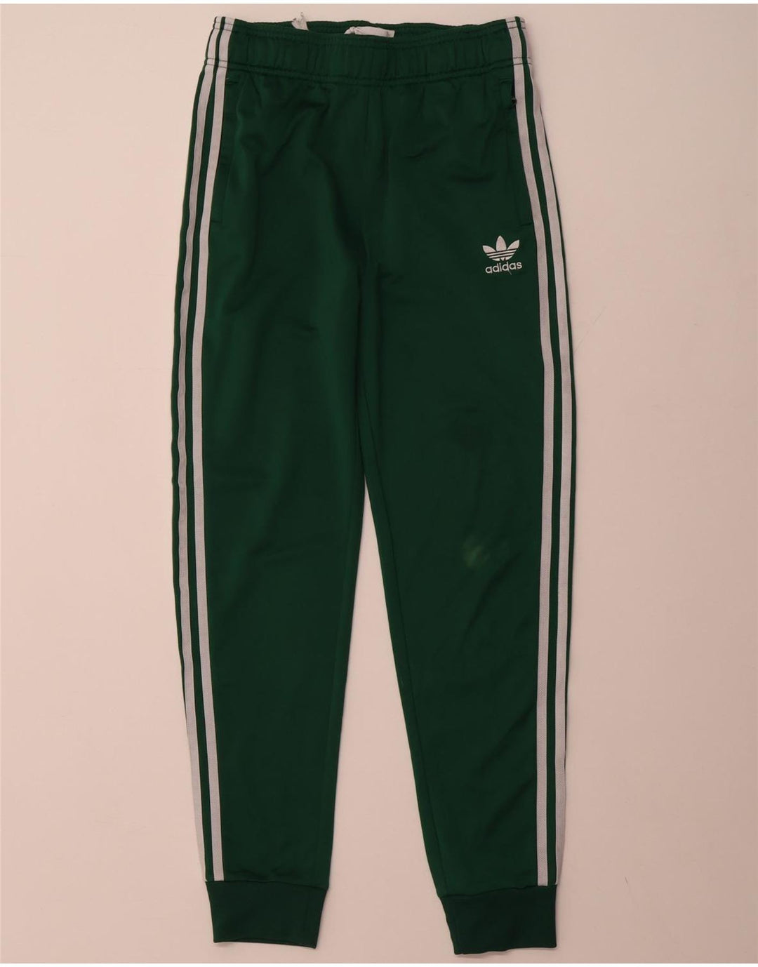 ADIDAS Træningsdragt til drenge Bukser Joggers 13-14 år Grøn polyester