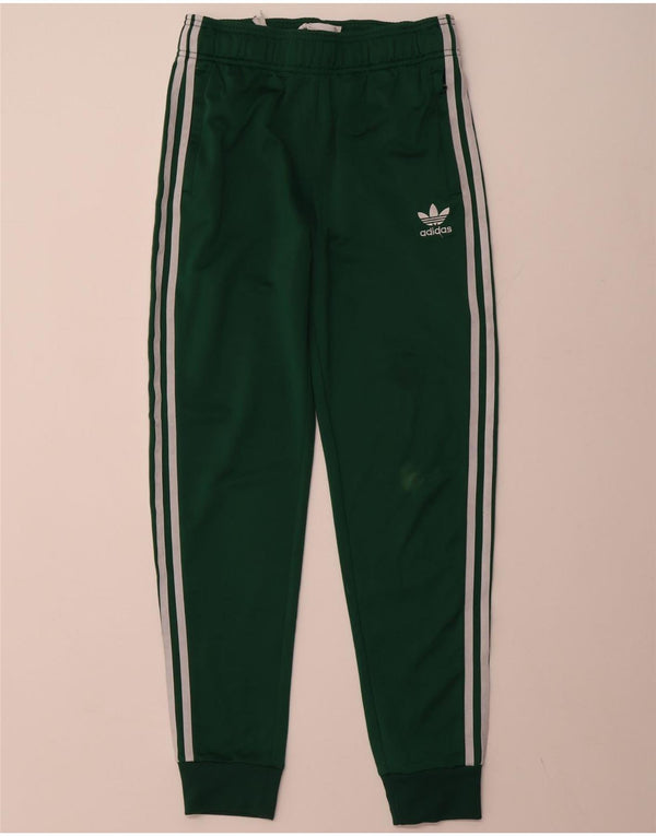 ADIDAS Træningsdragt til drenge Bukser Joggers 13-14 år Grøn polyester