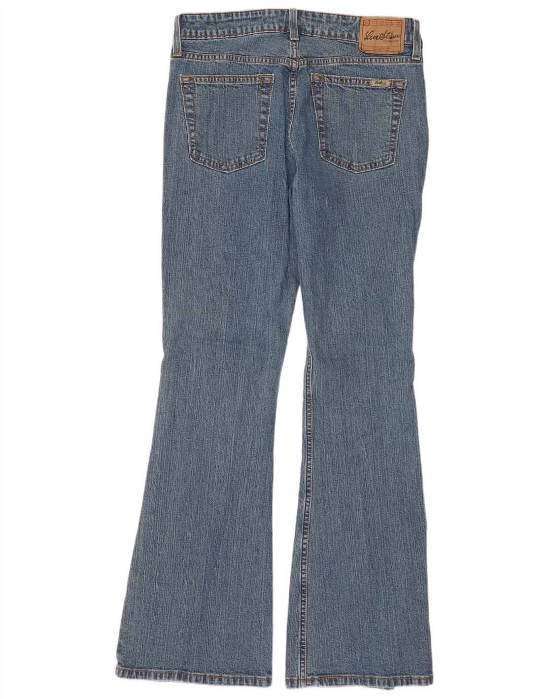 LEVI'S Piger Flared Jeans 6-7 År W30 L31 Blå Bomuld