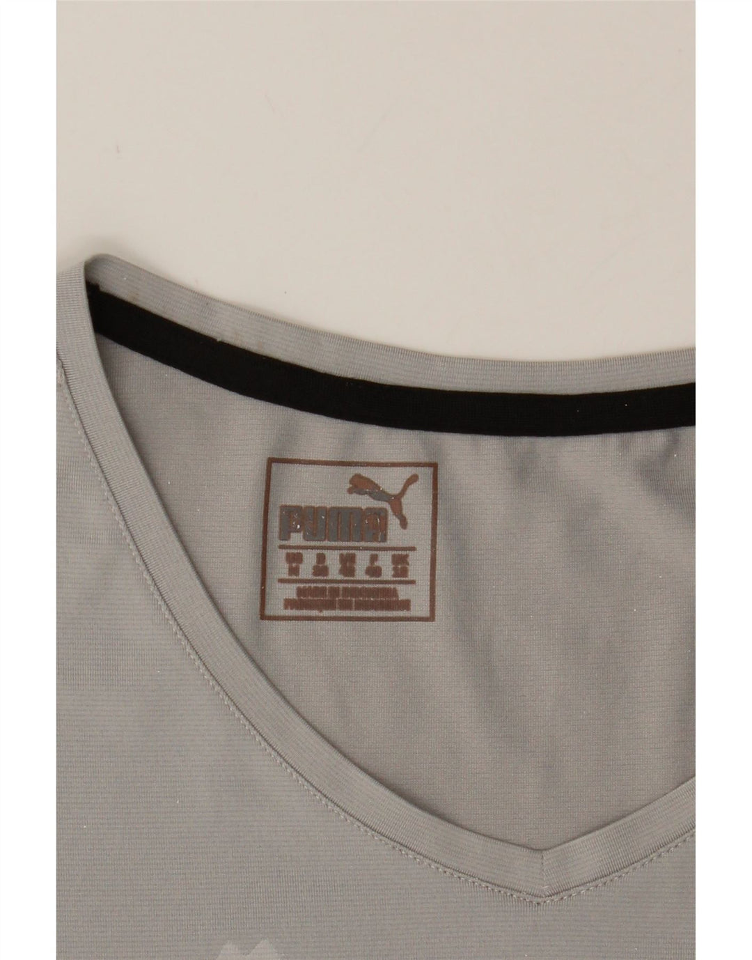 PUMA Womens T-Shirt Top UK 12 Medium Grey Vintage Puma and Second-Hand Puma from Messina Hembry 