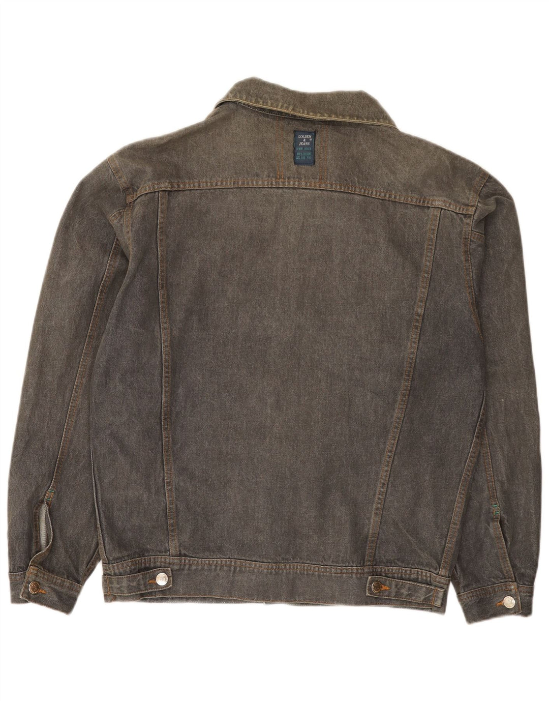 Vintage Herre denimjakke UK 40 Stor Grå Bomuld