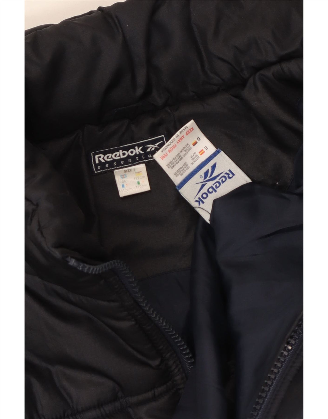 Reebok Polstret Herrejakke UK 40 Large Navy Blue Nylon