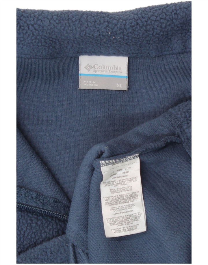 Columbia Herre Fleecejakke UK 42 XL Navy Blue Polyester