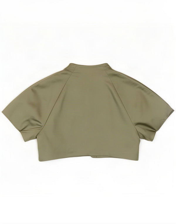 Coast Womens Bolero Jacket UK 16 Large Green Acetate