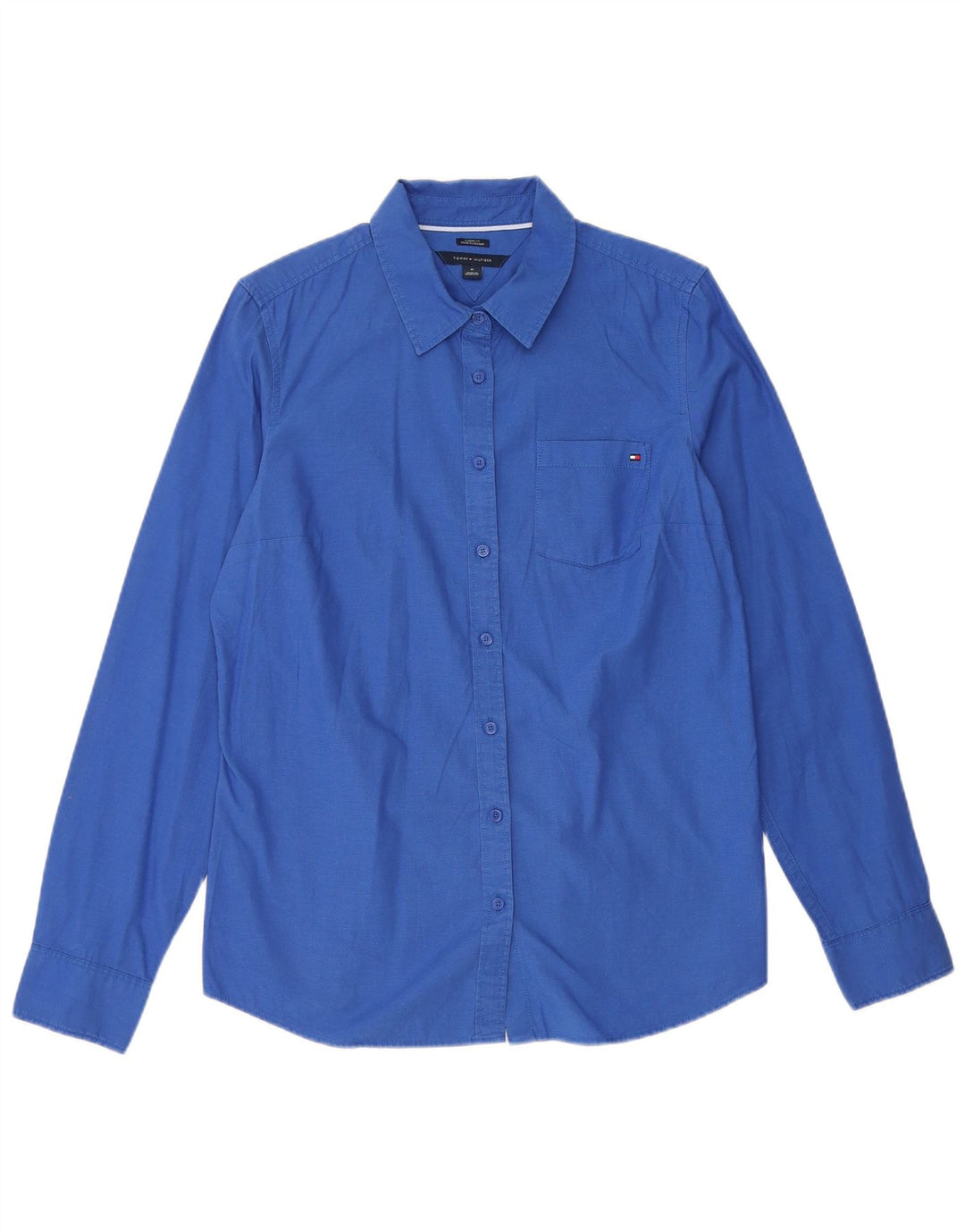 Tommy Hilfiger Dame Classic Fit skjorte UK 14 Medium Blue Cotton