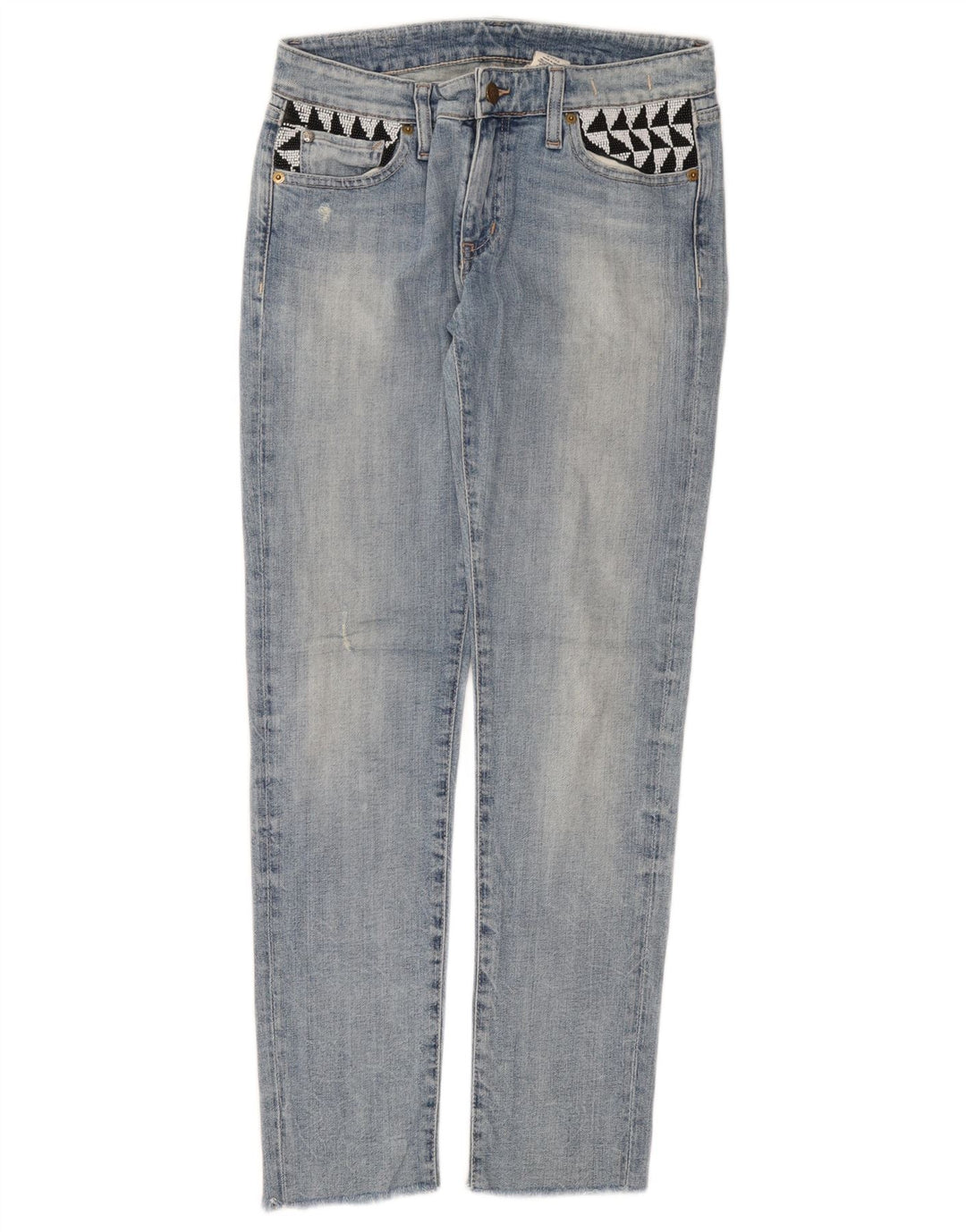 RALPH LAUREN Dame Slim Jeans W27 L28 Blå Bomuld