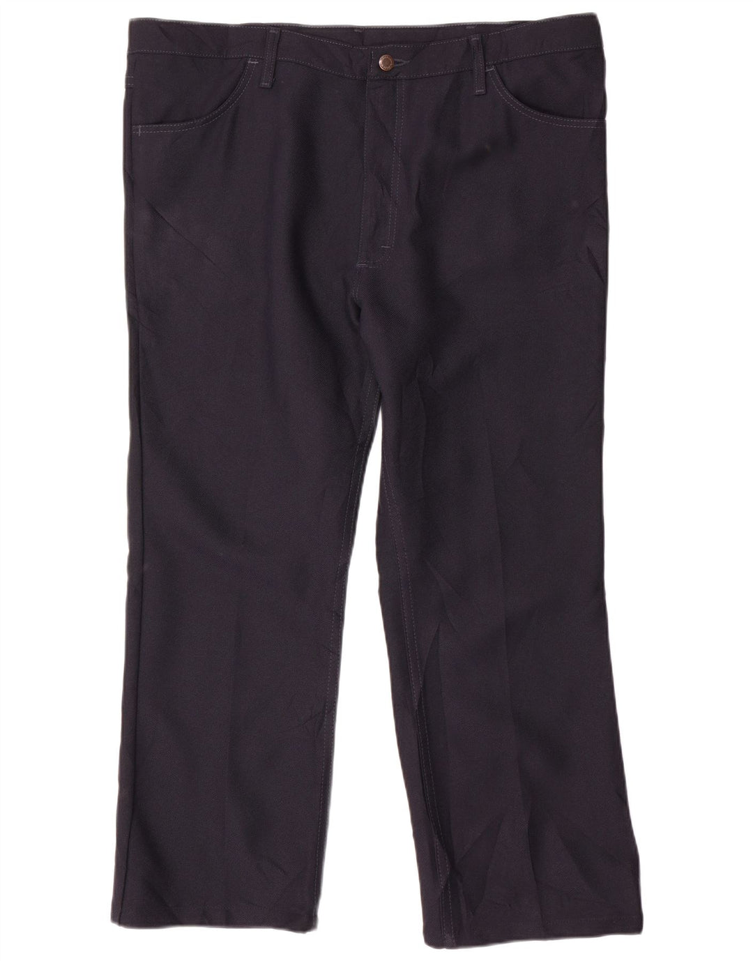 WRANGLER Straight Casual Bukser til mænd W40 L27 Marineblå polyester
