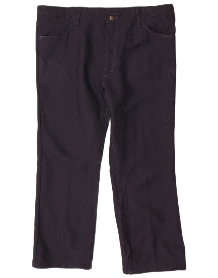 WRANGLER Straight Casual Bukser til mænd W40 L27 Marineblå polyester