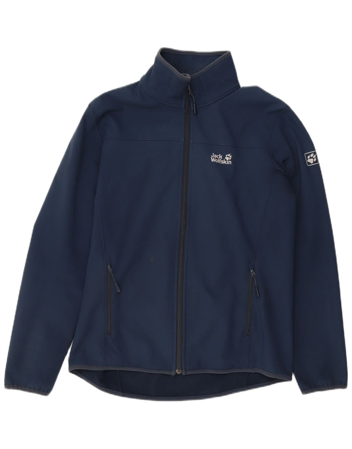 JACK WOLFSKIN Træningsdragt til mænd Topjakke UK 36/38 Lille marineblå polyester