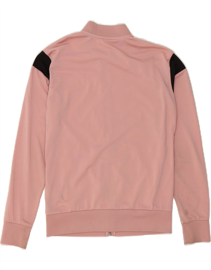 PUMA Womens Tracksuit Top Jacket UK 14 Medium Pink Colourblock Polyester Vintage Puma and Second-Hand Puma from Messina Hembry 