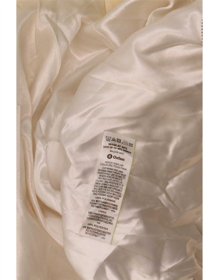Marks & Spencer Dame Hooded Utility Jacket UK 16 Large Off White